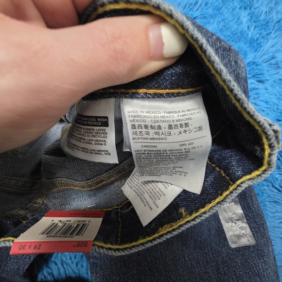 Levi's Denim 505 Regular NWT Men's Jeans Size 29x30 - Picture 7 of 10